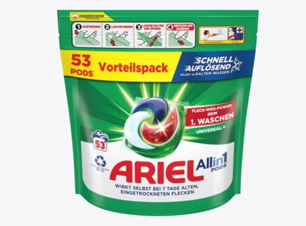 Ariel All-in-1 gelové kapsle Universal, 53 dávek