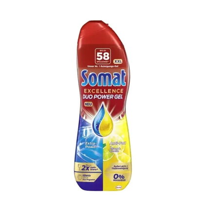 Somat Excellence Duo Power Gel do myčky 58 dávek, 0,928 l