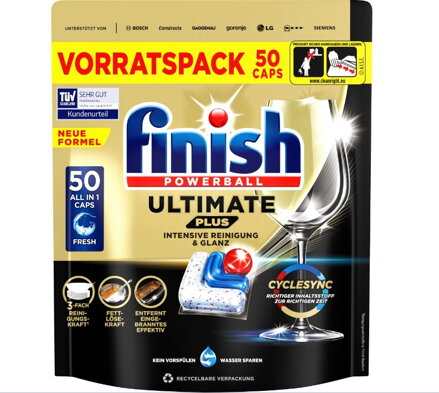 Finish Tablety do myčky Ultimate Plus, 50 ks