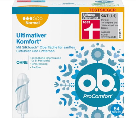 o.b. Tampony Pro Comfort Normal, 64 ks