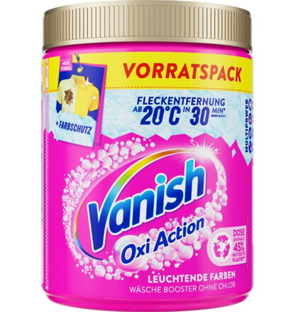 Vanish Odstraňovač skvrn prášek Oxi Action Pink, 880 g