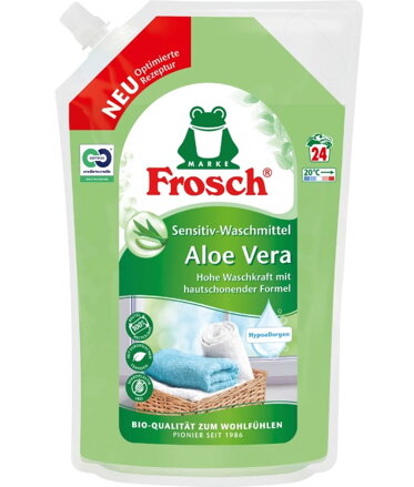Frosch Prací gel Sensitive Aloe Vera, 24 PD