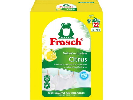 Frosch Univerzální prací prášek silou citrusů, 22 PD