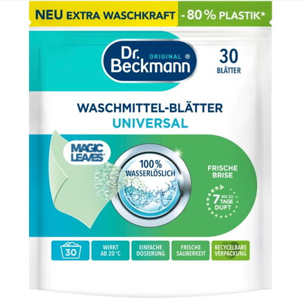 Dr. Beckmann Magic Leaves prací prostředek v listech Universal, 30 ks