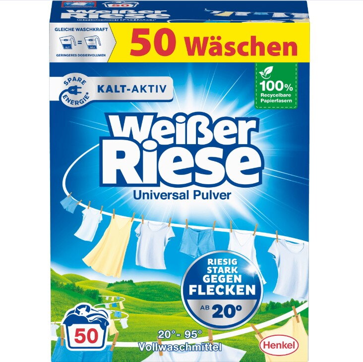 Weisser Riese univerzální prací prášek pro, 50 PD
