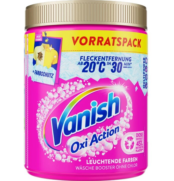 Vanish Odstraňovač skvrn prášek Oxi Action Pink, 880 g